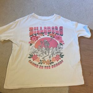 Billabong pink oversized tshirt